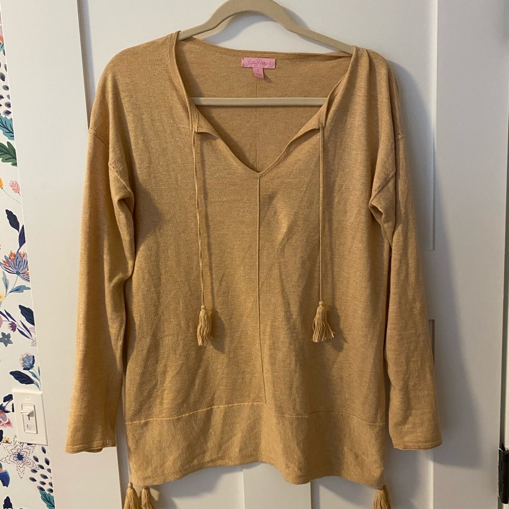 Lilly Pulitzer Beige Khaki Sweater